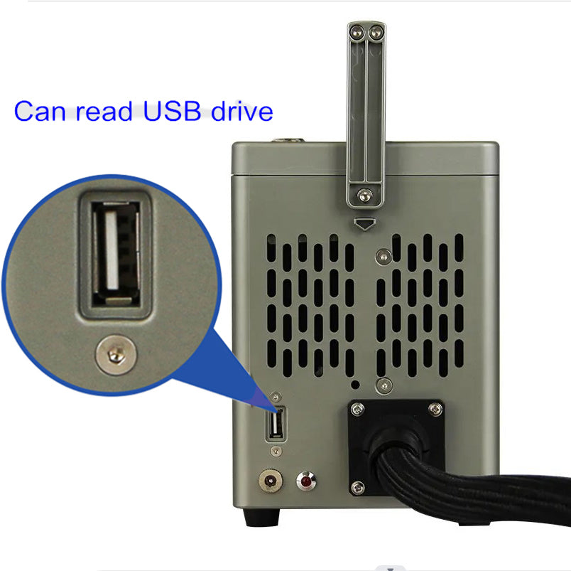Handheld 50W Fiber Laser Nameplate Marking Machine 30W 20W Align System Scanner for PVC Plastic Stainless Steel Metal Engraving