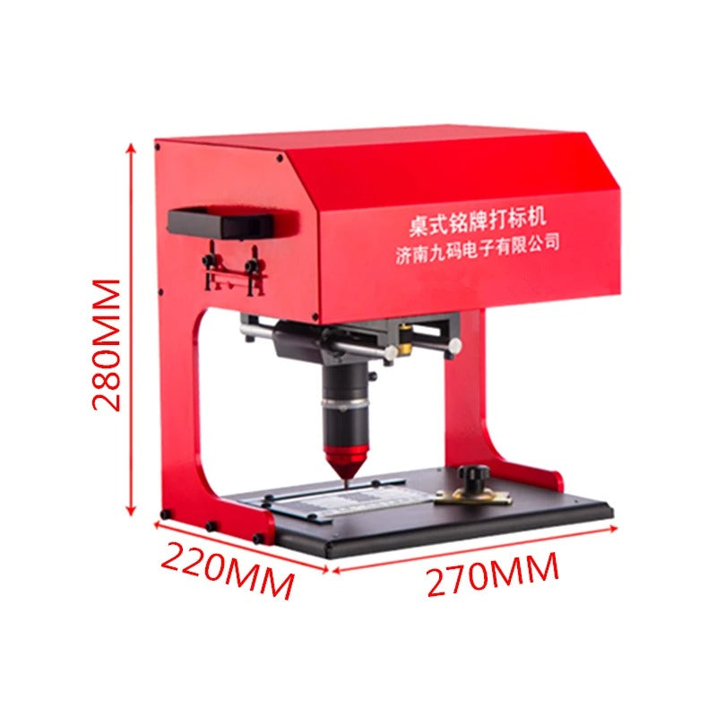 200 * 130mm Pneumatic Marking /Electricity Marking Machine Desktop Car Nameplate Marking Machine Metal Parts Engraving Machine