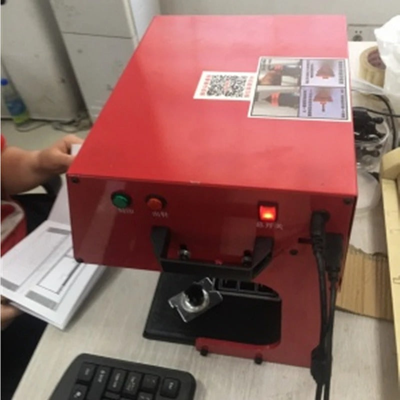 200 * 130mm Pneumatic Marking /Electricity Marking Machine Desktop Car Nameplate Marking Machine Metal Parts Engraving Machine