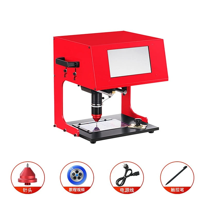 200 * 130mm Pneumatic Marking /Electricity Marking Machine Desktop Car Nameplate Marking Machine Metal Parts Engraving Machine