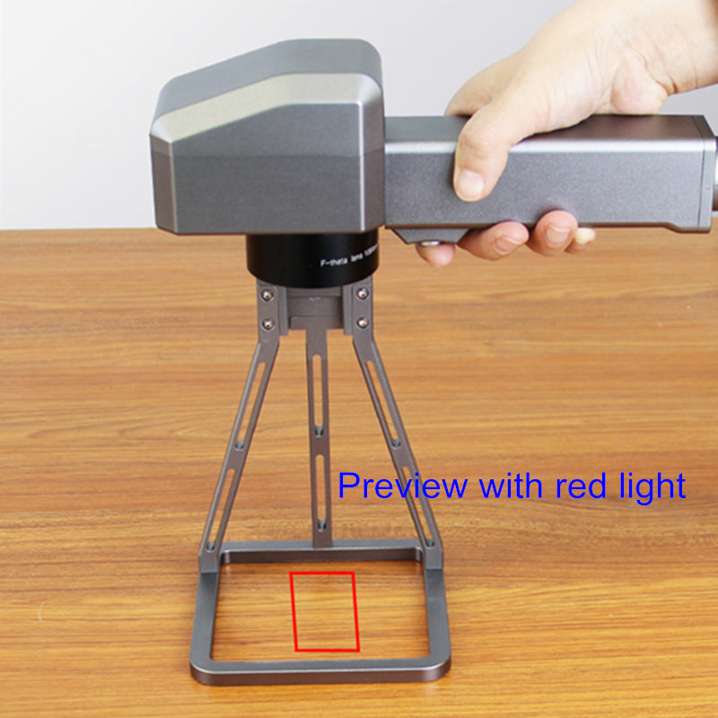 Handheld 50W Fiber Laser Nameplate Marking Machine 30W 20W Align System Scanner for PVC Plastic Stainless Steel Metal Engraving