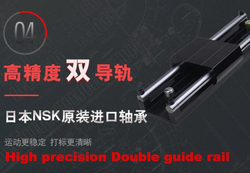 200 * 130mm Pneumatic Marking /Electricity Marking Machine Desktop Car Nameplate Marking Machine Metal Parts Engraving Machine