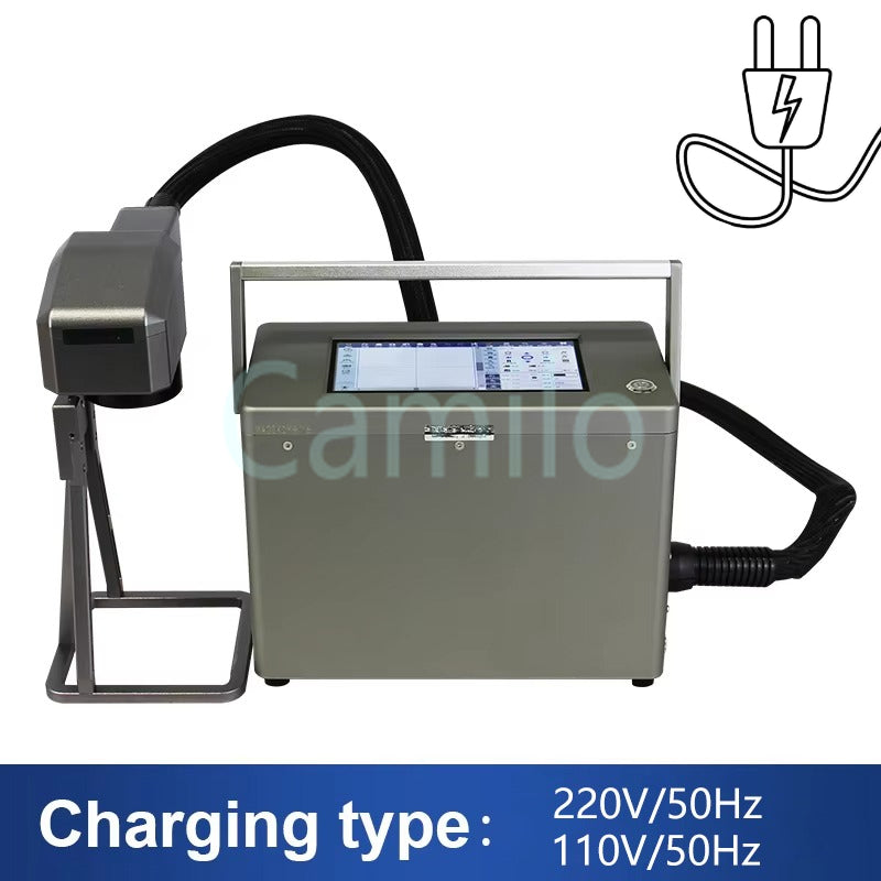 Handheld 50W Fiber Laser Nameplate Marking Machine 30W 20W Align System Scanner for PVC Plastic Stainless Steel Metal Engraving