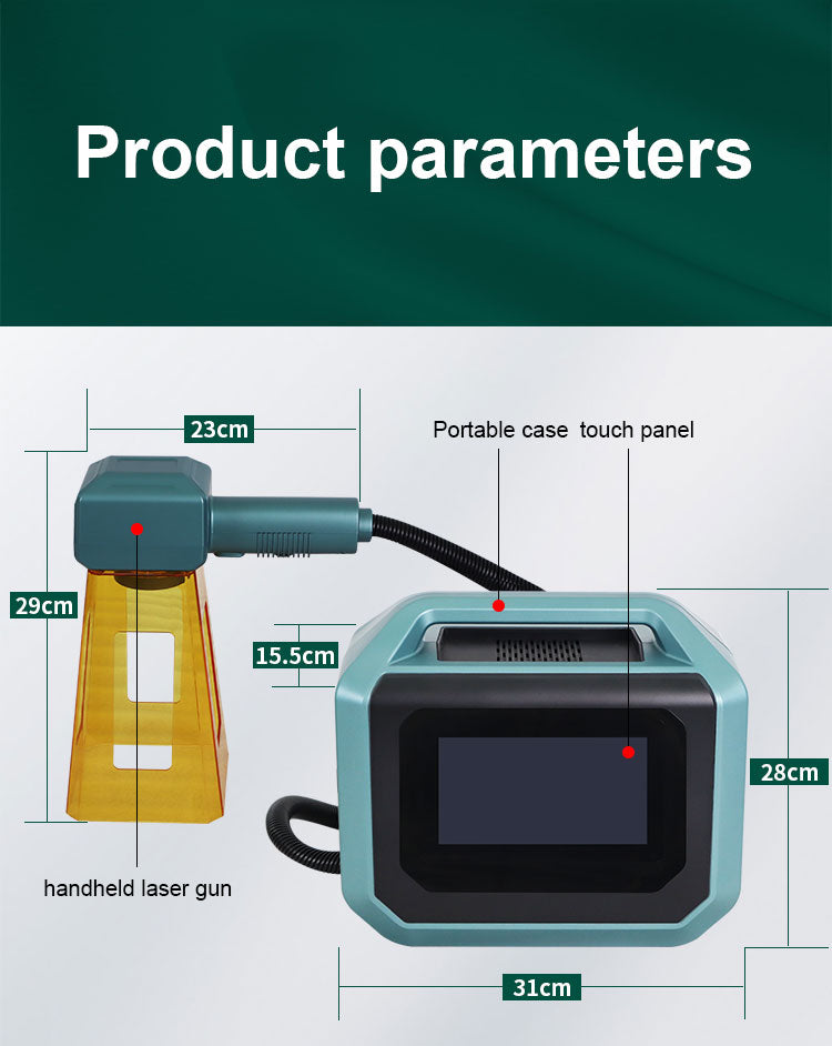 Wireless Handheld Lithium Battery Mini Fiber Laser Marking Machine 20W 30W 50W Fiber Laser Generator Metal Engraving Machine