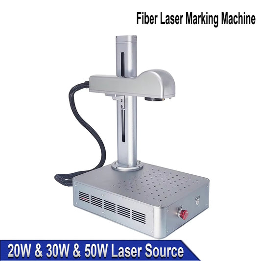 20W 30W 50W Fiber Laser Marking Machine Industrial Portable Compact Engraving Machine for Engraving Metal Jewelry Plastic