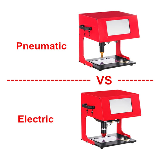 Touch screen version 200 * 130mm Pneumatic Marking /Electricity Marking Machine Desktop Car Nameplate Marking Machine Metal Parts Engraving Machine