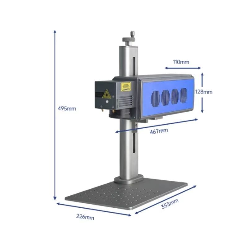 20W 30W Fiber Laser Marking Machine Industrial Portable Compact Engraving Machine for Engraving Metal Jewelry Plastic