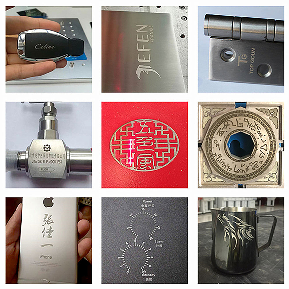 Raycus 50W Fiber Laser Marking Machine, 30W Laser Engraver, Signal Plate Engraving, Metal Engraving for PVC Plastic, Stainless Steel