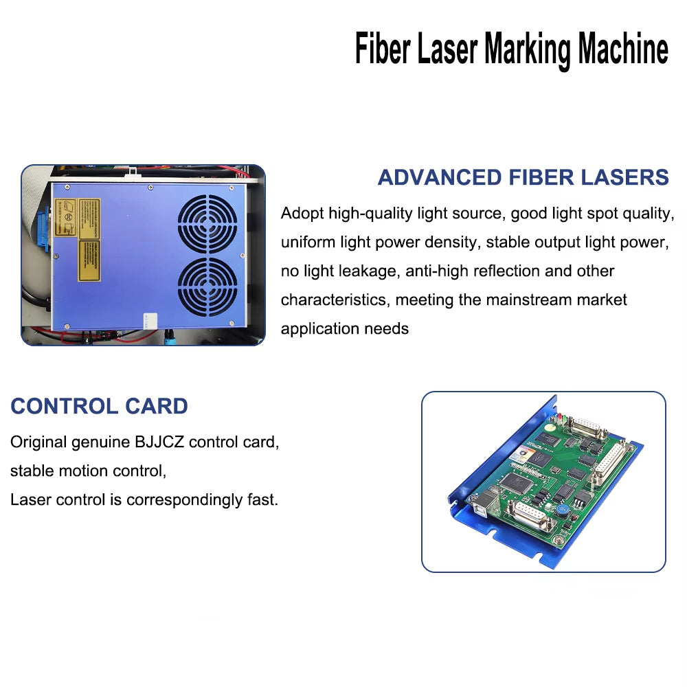 20W 30W 50W Fiber Laser Marking Machine Industrial Portable Compact Engraving Machine for Engraving Metal Jewelry Plastic
