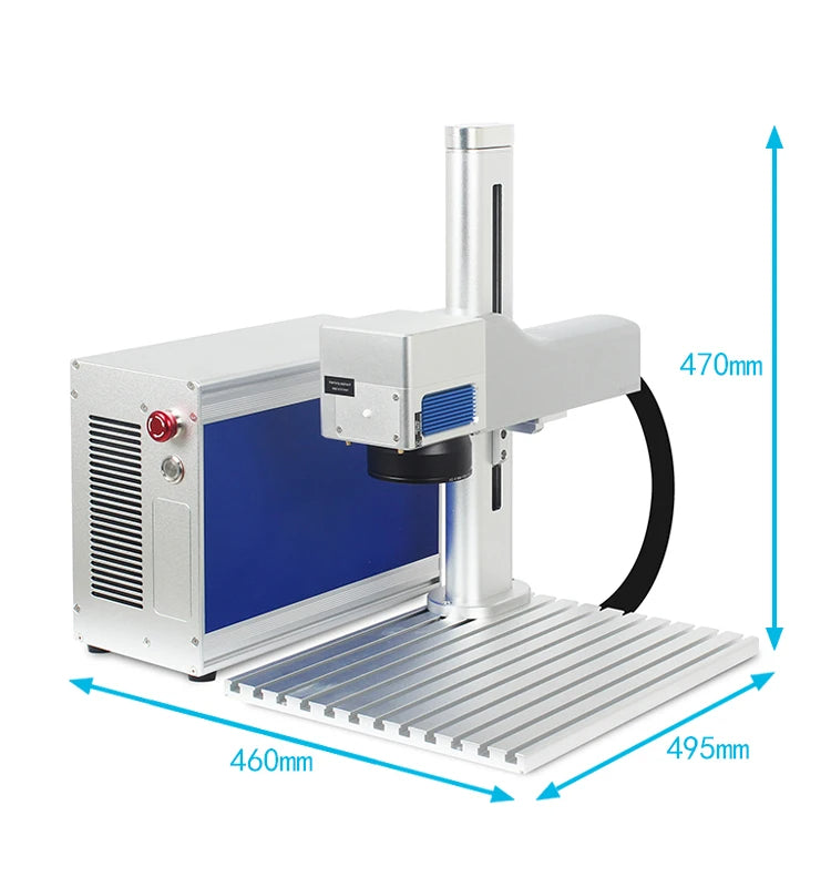 Desktop Fiber Laser Marker Machine 20W 30W 50W Mini Laser Engraving Machine Stainless Steel Aluminum Copper Brass Iron