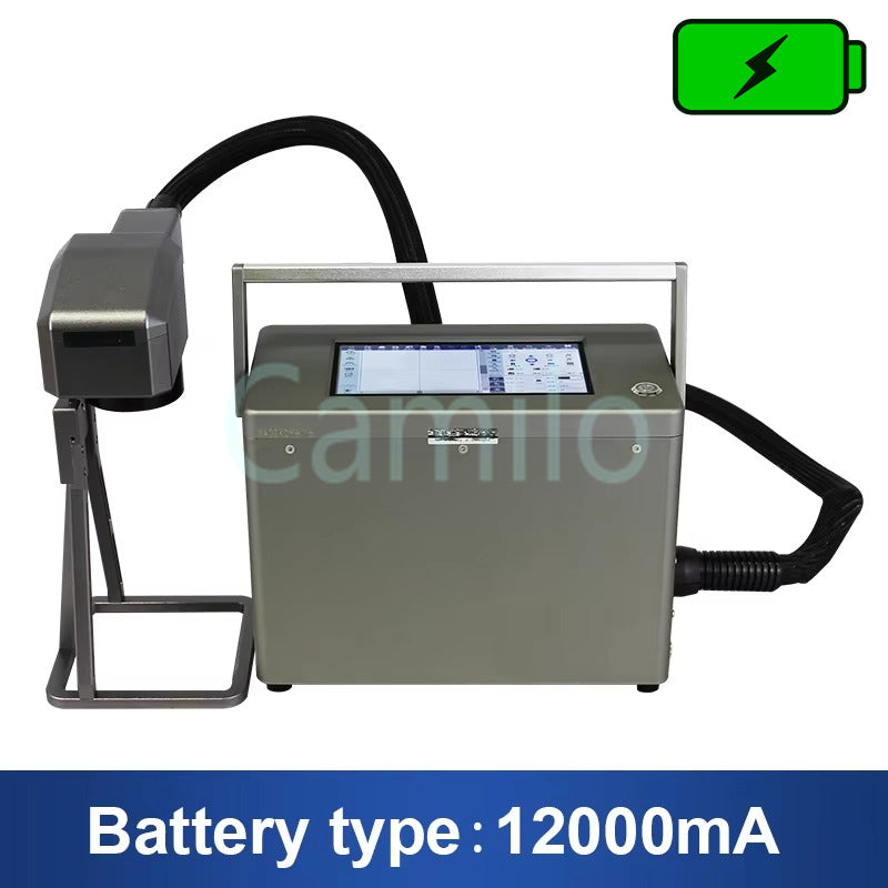 Handheld 50W Fiber Laser Nameplate Marking Machine 30W 20W Align System Scanner for PVC Plastic Stainless Steel Metal Engraving