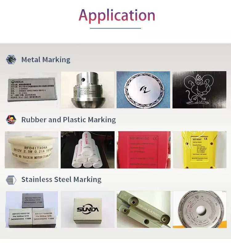 Desktop Fiber Laser Marker Machine 20W 30W 50W Mini Laser Engraving Machine Stainless Steel Aluminum Copper Brass Iron