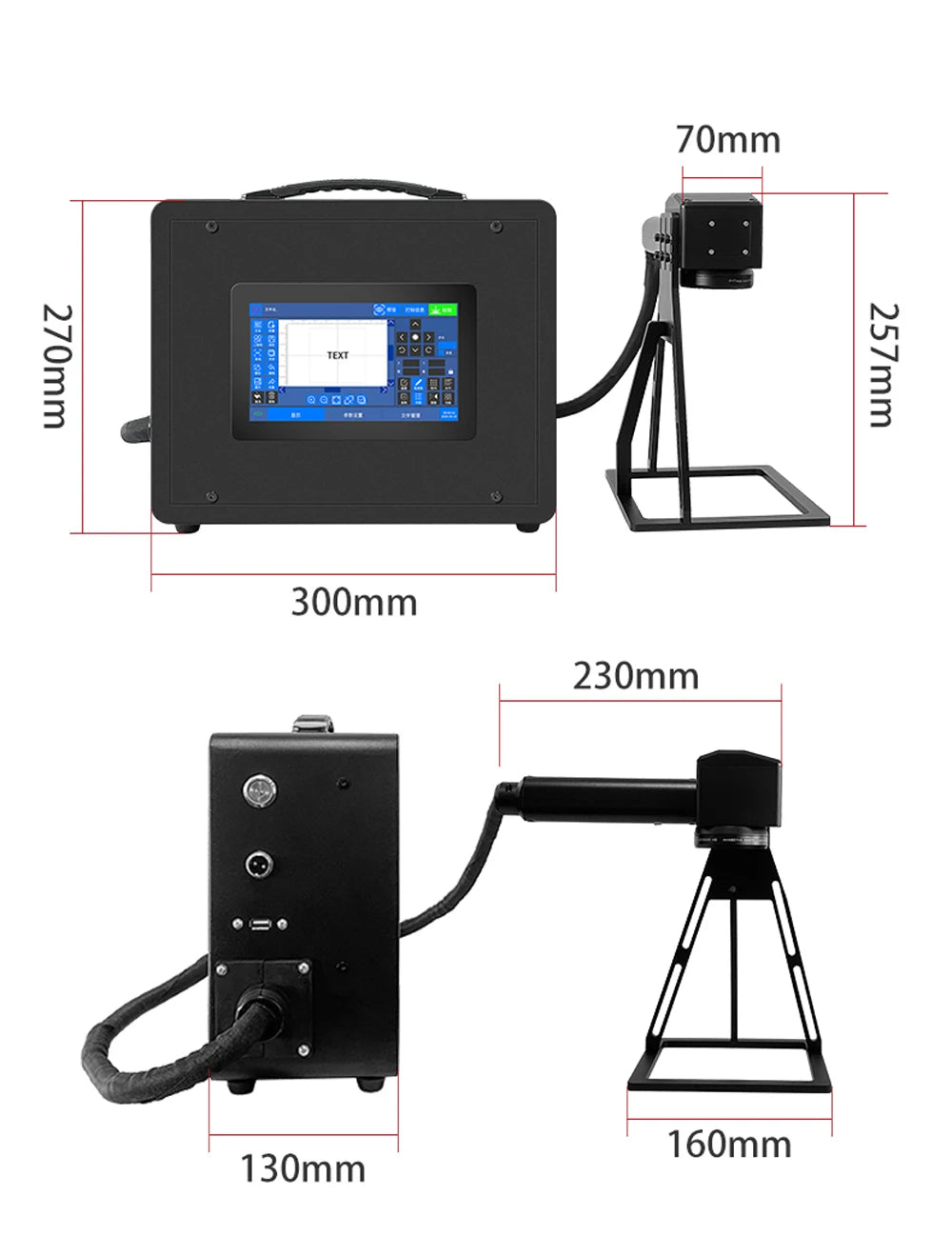 Wireless Handheld Lithium Battery Mini Fiber Laser Marking Machine 20W 30W 50W Fiber Laser Generator Metal Engraving Machine