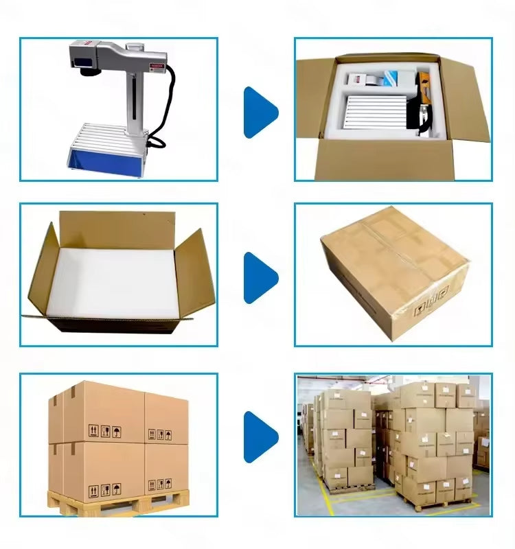 Desktop Fiber Laser Marker Machine 20W 30W 50W Mini Laser Engraving Machine Stainless Steel Aluminum Copper Brass Iron
