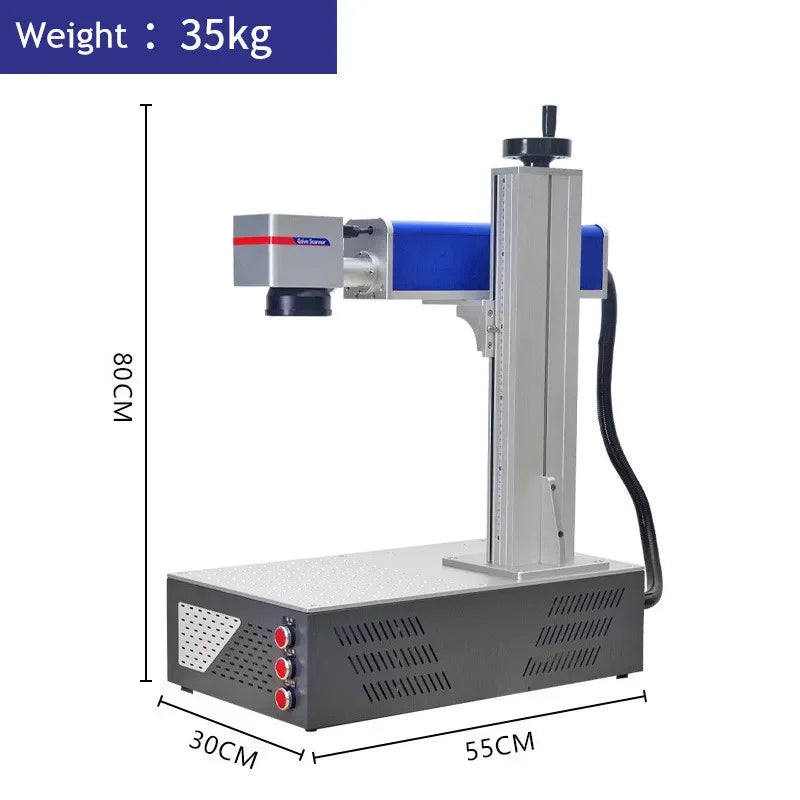 Raycus 50W Fiber Laser Marking Machine, 30W Laser Engraver, Signal Plate Engraving, Metal Engraving for PVC Plastic, Stainless Steel