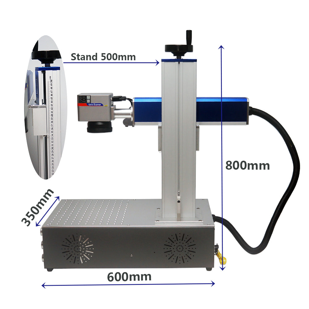Raycus 50W Fiber Laser Marking Machine, 30W Laser Engraver, Signal Plate Engraving, Metal Engraving for PVC Plastic, Stainless Steel